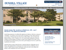 Tablet Screenshot of dunhillvillage.com